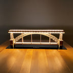 Porto Souvenir: Luís I Bridge DIY Model Kit – 3D Wooden Puzzle with Lights