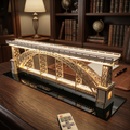 Porto Souvenir: Luís I Bridge DIY Model Kit – 3D Wooden Puzzle with Lights