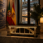 Porto Souvenir: Luís I Bridge DIY Model Kit – 3D Wooden Puzzle with Lights