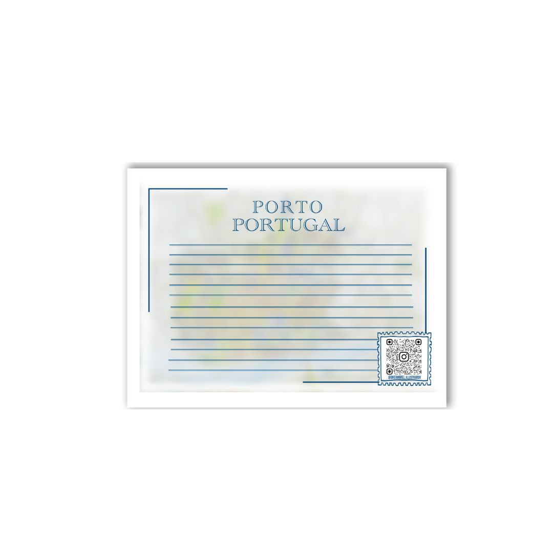 Postcard “A map of Porto”