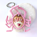 Pink Crab Keychain