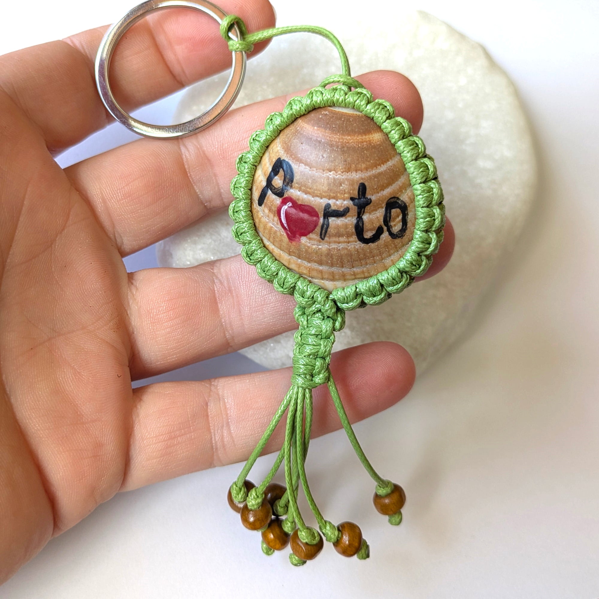 Green Jellyfish Keychain