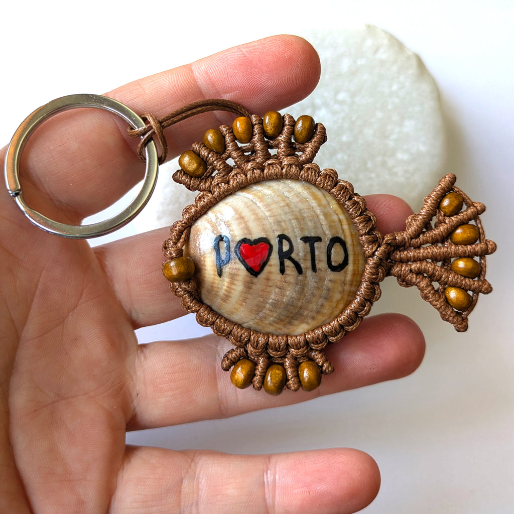 Brown Fish Keychain