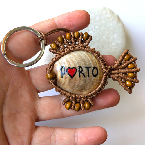 Brown Fish Keychain