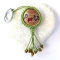 Green Jellyfish Keychain