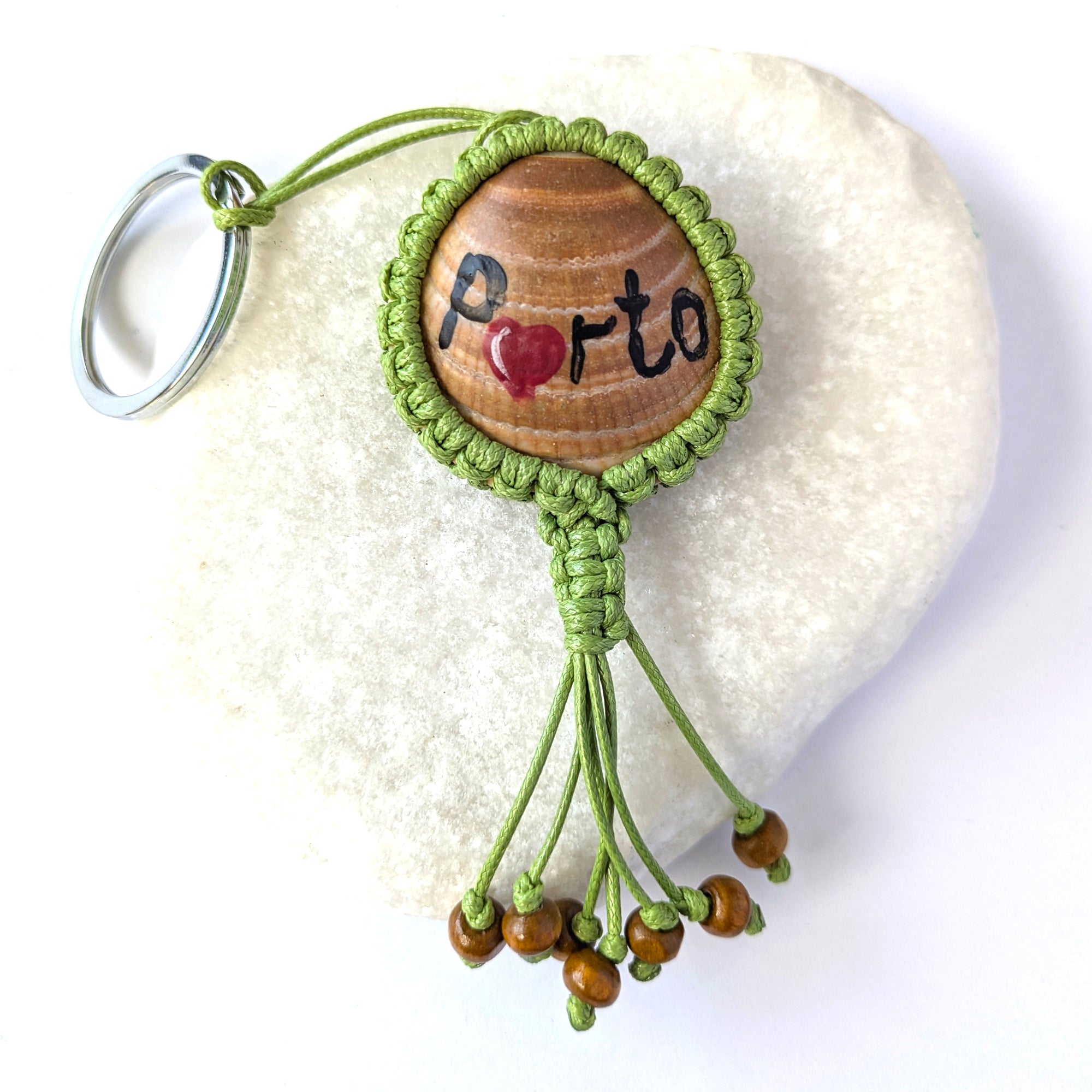 Green Jellyfish Keychain