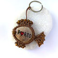 Brown Fish Keychain
