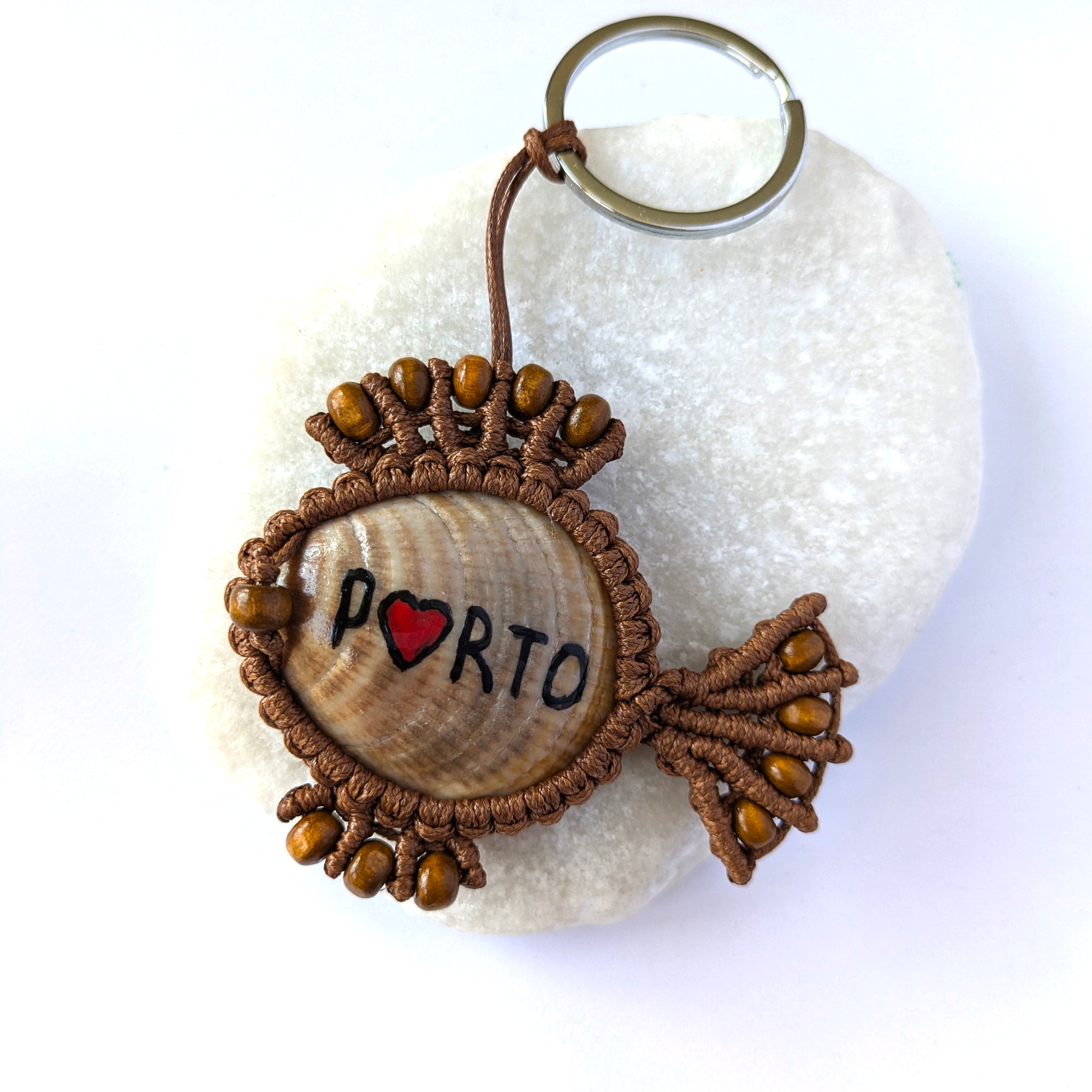 Brown Fish Keychain
