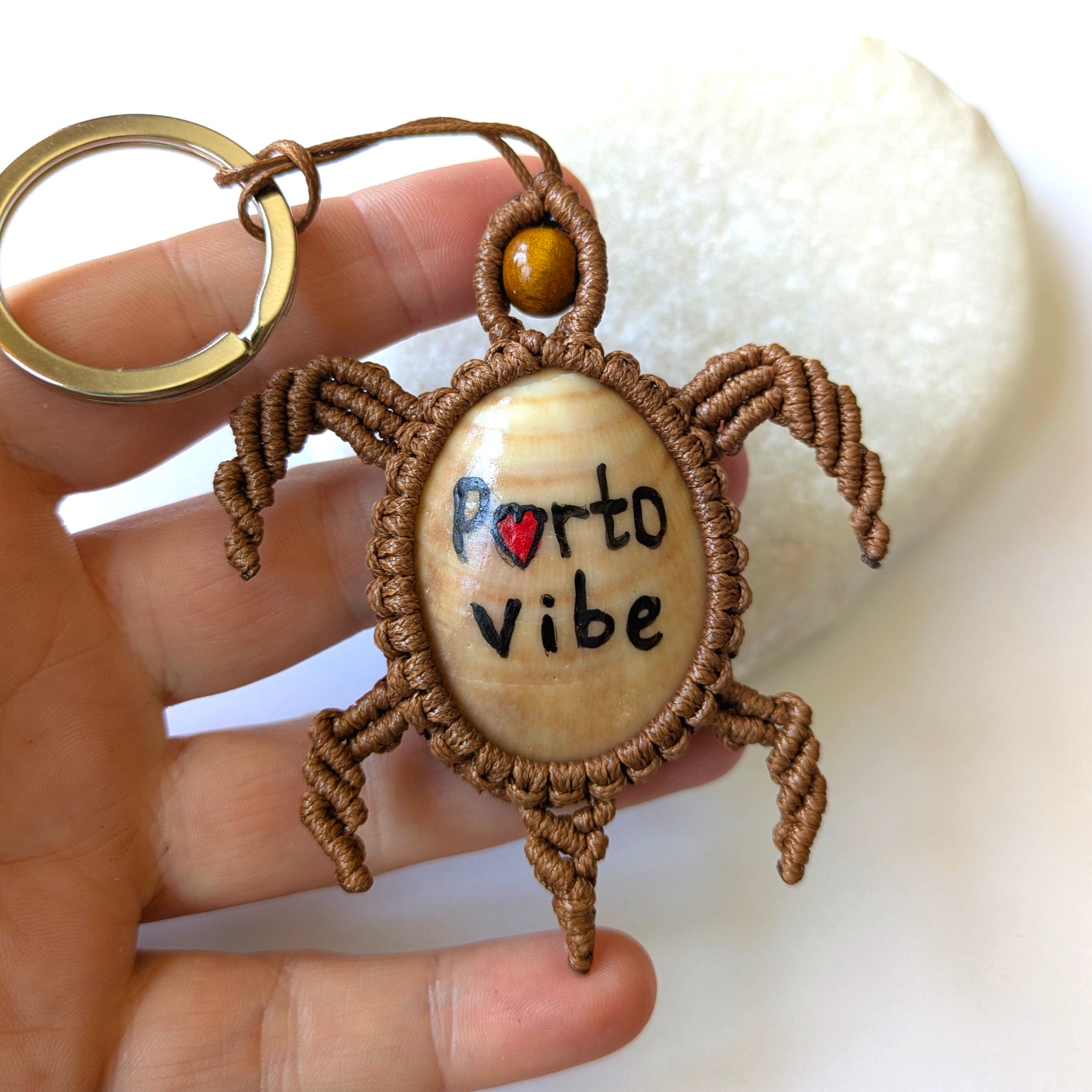Brown Turtle Keychain
