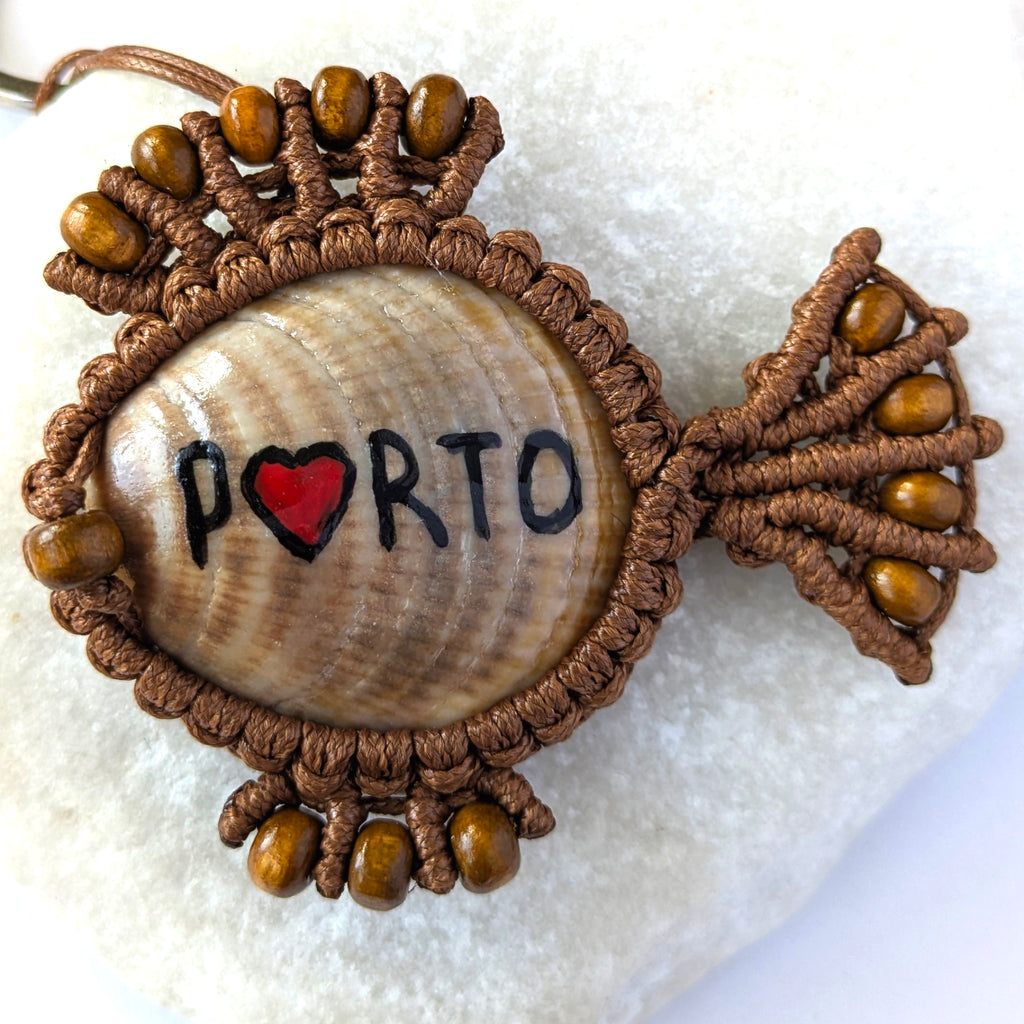 Brown Fish Keychain