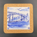 Ponte Luís I - Azulejo Handmade Portuguese Tile in Cork Base