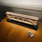 Porto Souvenir: Luís I Bridge DIY Model Kit – 3D Wooden Puzzle with Lights