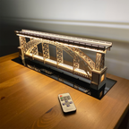 Porto Souvenir: Luís I Bridge DIY Model Kit – 3D Wooden Puzzle with Lights
